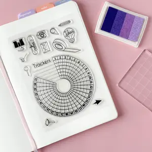 Habit Tracker and Reminder Icons Stamps
