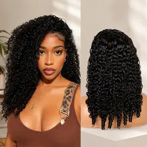 IFLY 250% Density Glueless Human Hair Wig | Burmese Curly 3-in-1 Seamless Half Wig | Pre-Plucked Bouncy Curls