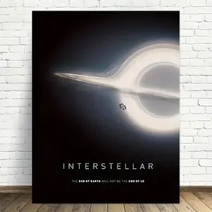 1pc Interstellar  Canvas Wall Art - Modern Vintage Design, High-Quality Printed Poster, Space-Themed with Spaceship & Galaxy, Ideal for Home Office, Bedroom, Living Room Decor, Bedroom Wall Decor |     Futuristic Aesthetic