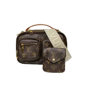 Pre-owned Louis Vuitton PVC Tote Bags Utility Crossbody camera bag with monochrome chip