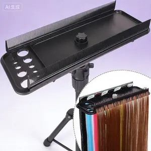 Double-Sided Hair Extension Organizer Display Rack Braiding Tool with Teeth Separator for Salon Home Use Magnetic Applicator Included Reusable Professional Styling Holder