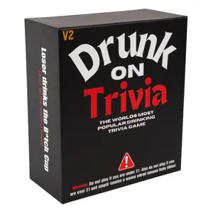 Drunk on Trivia - The World’s Most Popular Drinking Trivia Game - 500 Trivia questions to Compete with your Friends in a Trivia Battle where the Smartest Win and the Losers Get OBLITERATED!