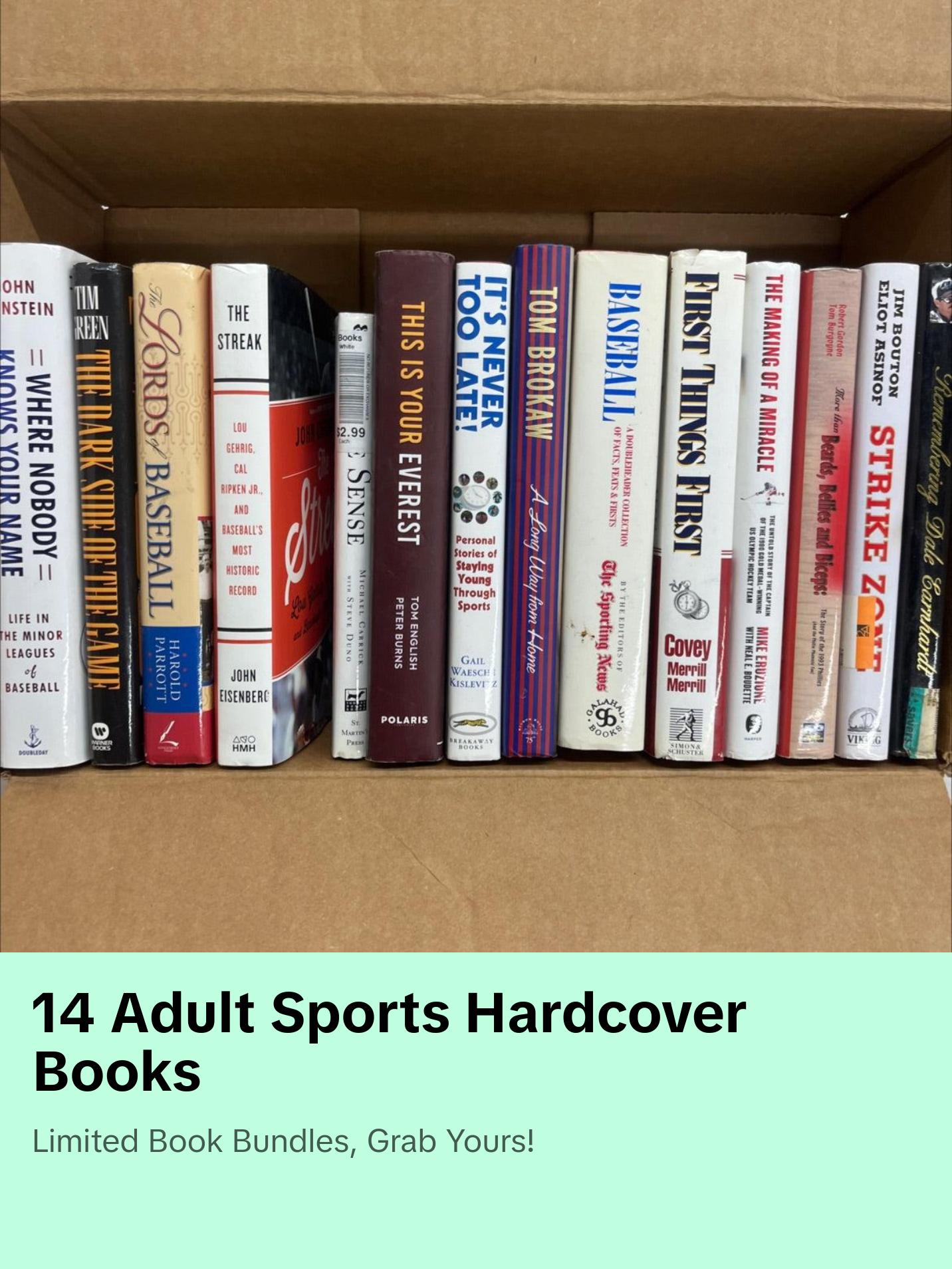 Adult Sports Hardcover Books 14 books