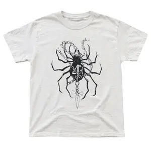 Gildan Men's and Women's T-Shirt, Vintage Spider Chain Graphic Tee, Hunter x Hunter T-Shirt, Unisex Gift Manga Anime Shirt, Gothic Grunge Y2K Emo Scene Amity Affliction Style Clothes Menswear Womenswear Streetwear