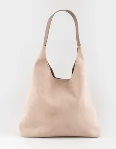 Madilyn Faux Suede Bag, Taupe