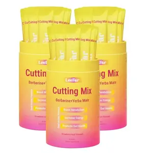 3 Packs LeeFar Cutting Drink Mix | Strawberry Açaí Flavor  (90 Servings)