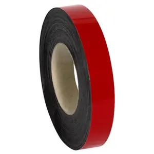 212 MAIN Reusable Write-On Magnetic Warehouse Labels, 1 in x 50 ft Red Roll, for Office Stationery & Supplies Organization
