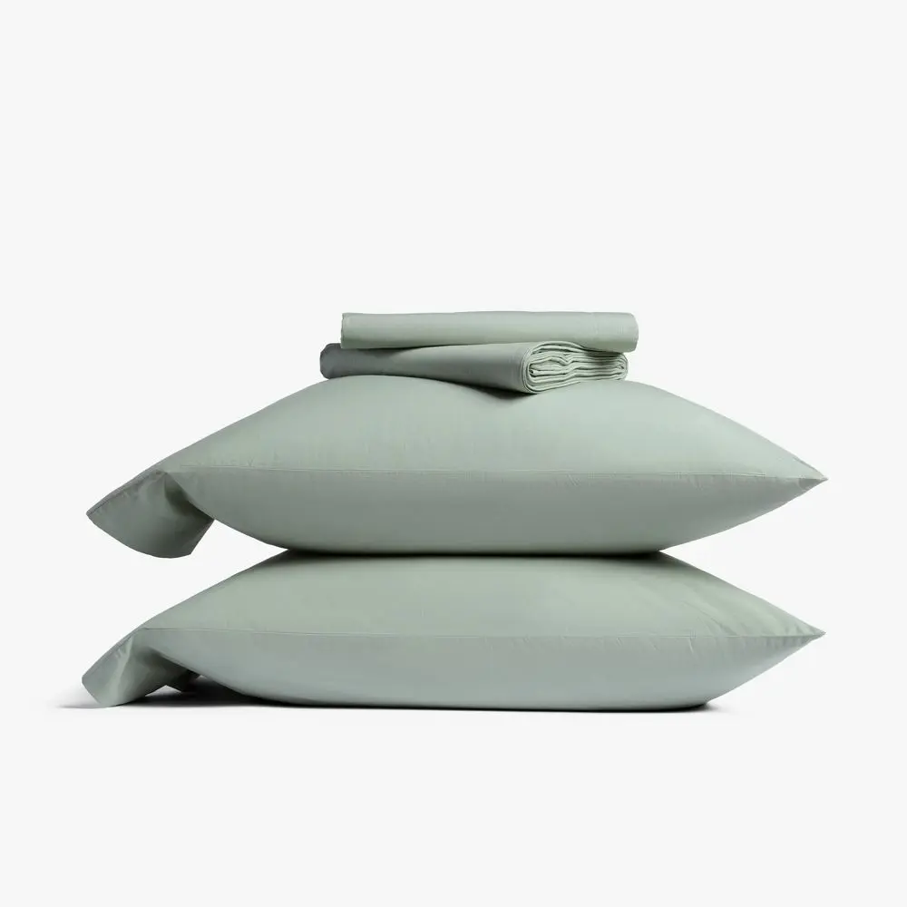 Queen Casual Organic Cotton Sheet Set Jade - Parachute