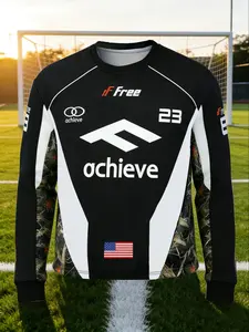 Men's Camo Racing Print Pullover Sweatshirt, Loose Fit Short Sleeve, Casual Daily Commute Wear, Fall Winter Fashion Gift Idea