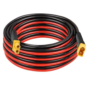 10AWG 15FT XT60 Extension  2 3 5 10 15 20 25 30 35 40 50 75 100FT XT60 Female to Male Connector for Portable Power Station Solar Panel RC