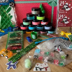 Slime Advent Calendar 15-24 Mini Slimes boy Themed with Pop It & Extras for Teens Perfect Gift for Hard to Buy For