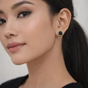 Obsidian Stud Earrings