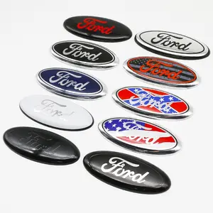 Ford Car 225x90mm Cover Logo, Front Hood Rear Trunk Accessories for Mondeo, Edge, Explorer, High-Quality Automotive Parts