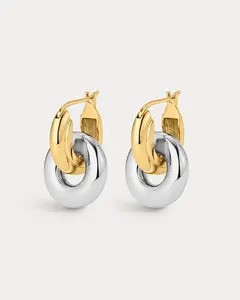 Two-Tone Interlock Hoops