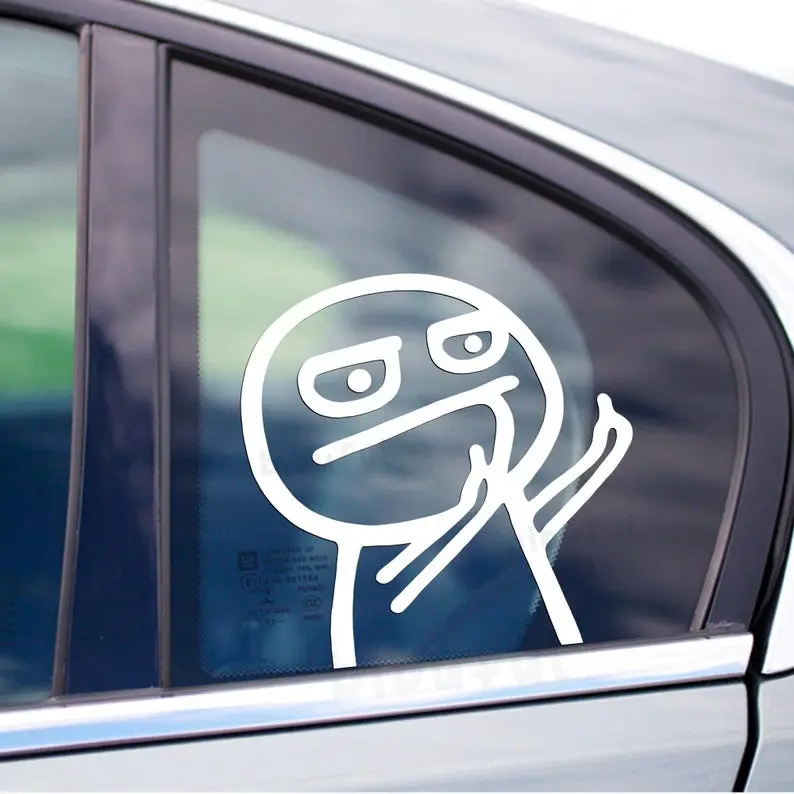 Stickman Peeker Decal Car Sticker Laptop Sticker Tumbler Stickers White