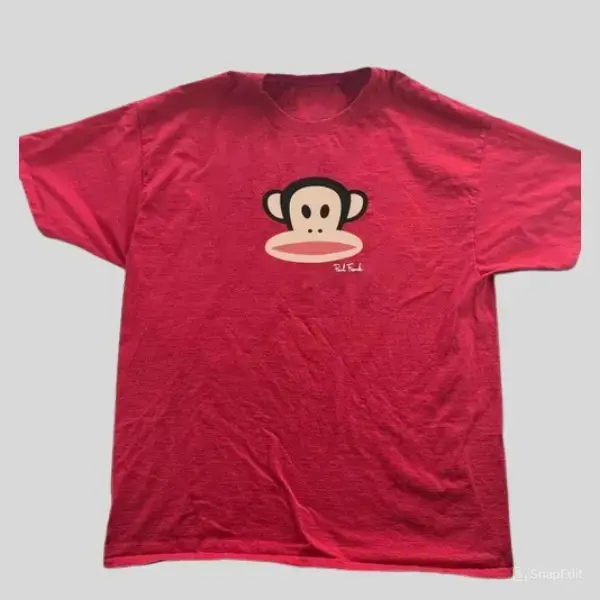 Paul Frank Monkey Baby Shirt, Vintage Y2K Funny Cartoon Graphic Tee, 2000s Tee