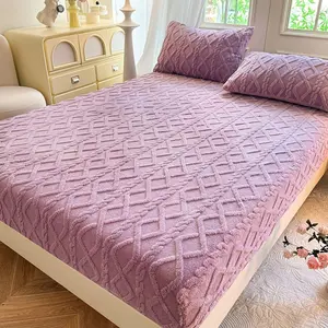 Comfortable Bed Cover Set with Two Pillowcases, Non-Slip Decorative Blanket, Multiple Colors Available, Pet Friendly