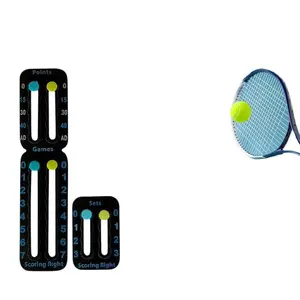 Tennis Score Keeper for Racket and Padel, Easily Mounted Small Score Board to Track Points Games Sets, Portable Tennis Accessory for Match Practice