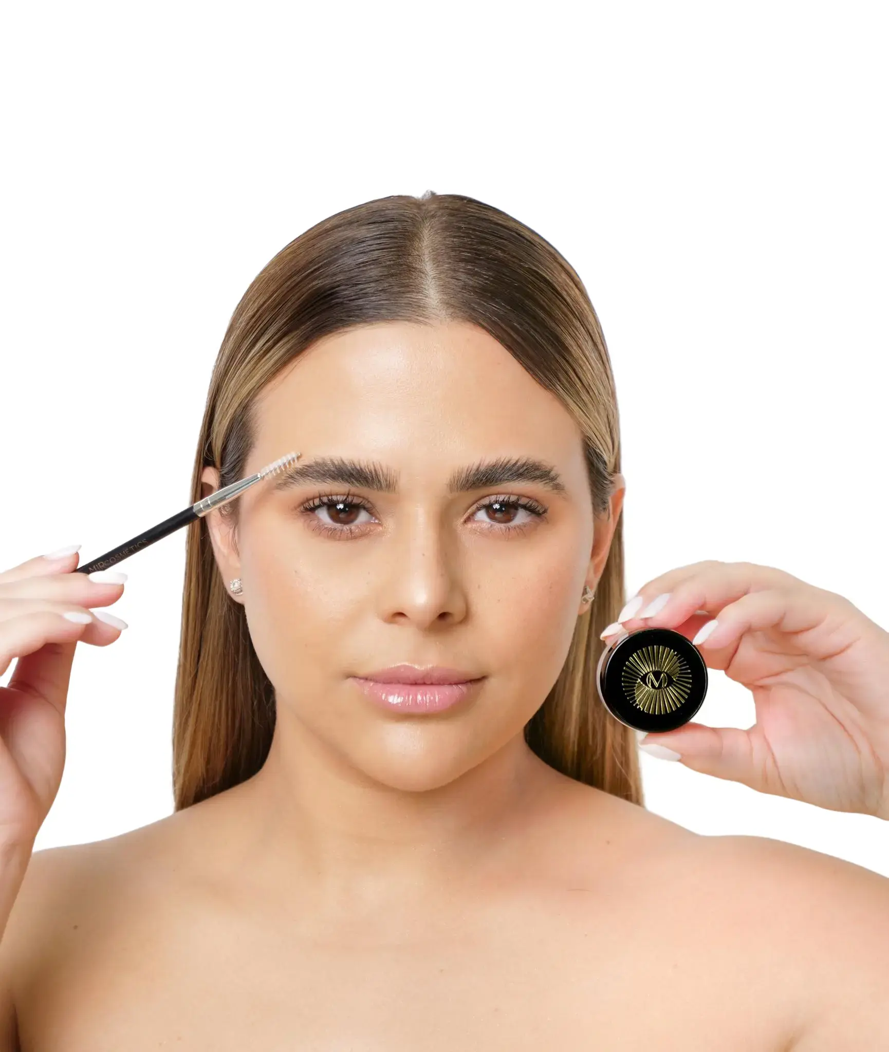 Model Brows Kit: Brow Gel and Brush Duo for Salon-Quality Brows at Home - Makeup