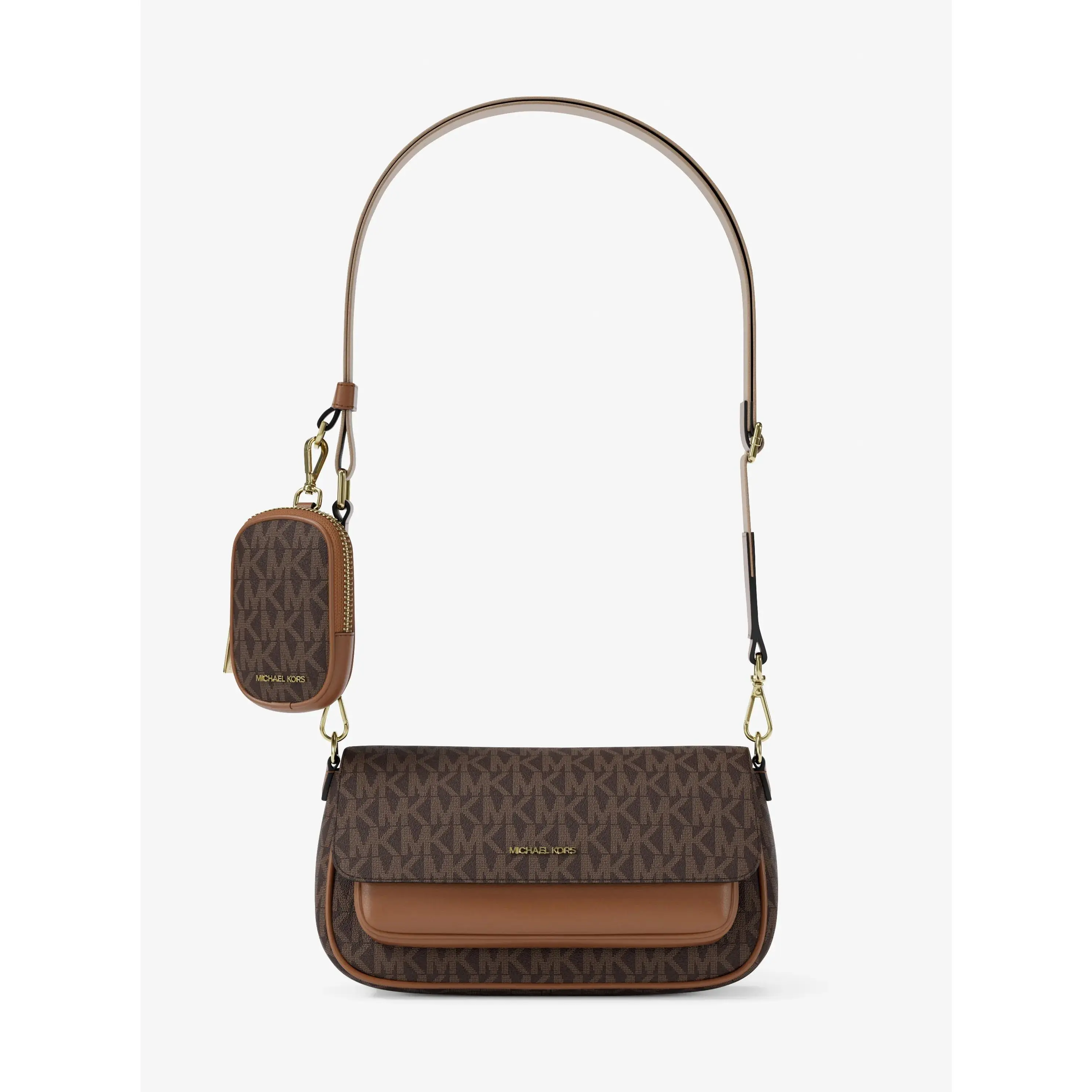 Jet Set Travel Small Signature Logo Crossbody Bag With Pouch