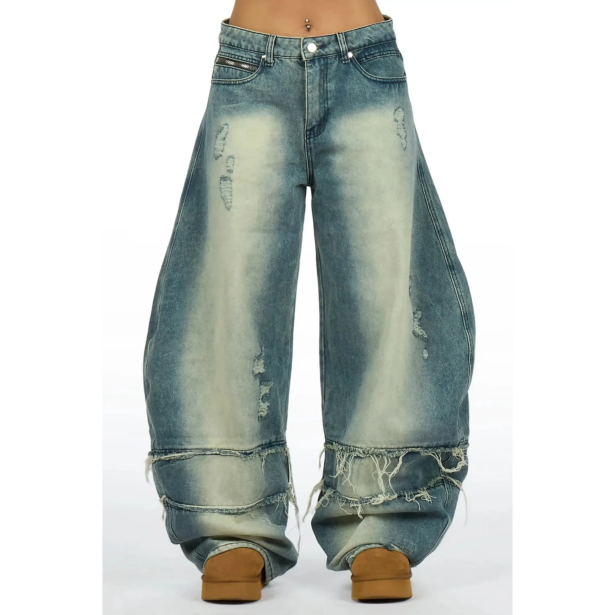 Nuvia Blue Barrel  Fit Jean