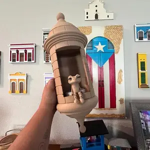 BORILUME Coquí Wall Light With Warm LED - Authentic Puerto Rican Design, 3D Printed, Silent Operation, Touch Control, Island Inspired Decor