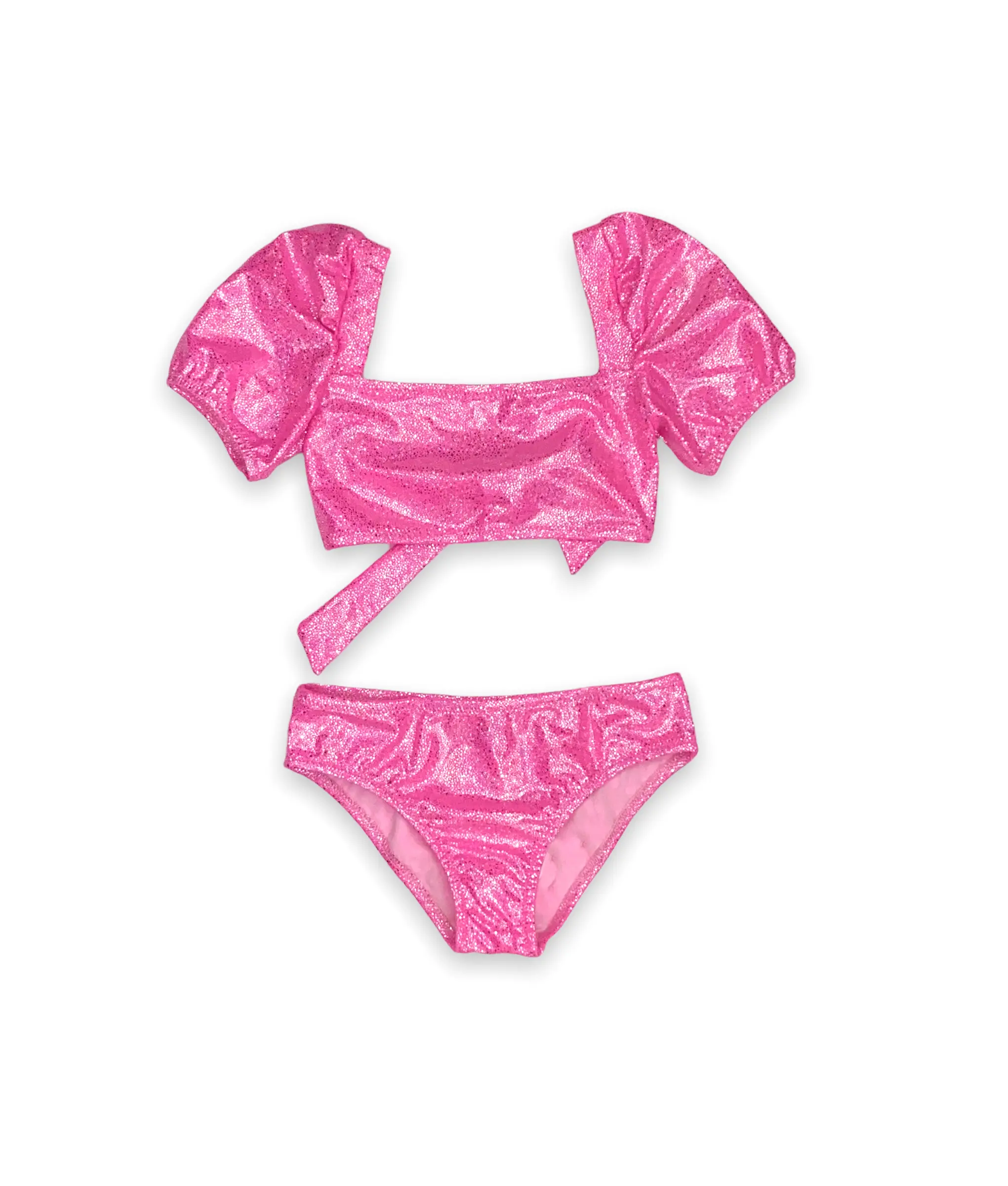 DAISY GLITTER NEON PINK BIKINI