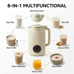 SOUNSO Premium 8-in-1 Nut Milk Maker | 40oz Hot & Cold Plant-Based Milk Machine for Almond, Oat, Soy, Cashew | No Straining, Self-Cleaning, 900W | Vegan, Dairy-Free, Baby Food Ready in 5 Min