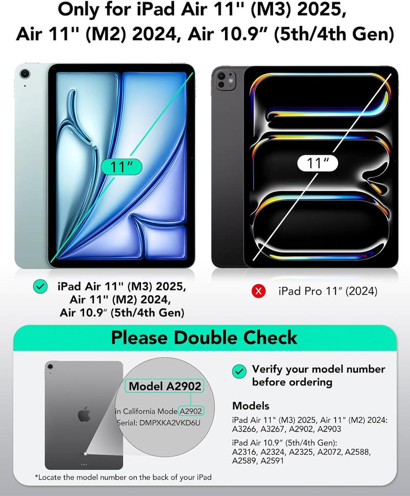 ESR for iPad A16/10th Gen Case, iPad Air 11/13 inch Case, Pro 11/13 inch case, Air 5th/4th Case, Removable Magnetic Cover, Ultra-Stable Case with Pencil Holder, 9 Standing Angles, Shift Series ESR for iPad A16/10th Gen Case, iPad Air 11/13 inch Case, Pro 11/13 inch case, Air 5th/4th Case, Removable Magnetic Cover, Ultra-Stable Case with Pencil Holder, 9 Standing Angles, Shift Series