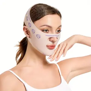 Breathable V-Line Face Shaping Bandage - Comfortable, Reusable Chin Lift & Slimming Facial Strap for All