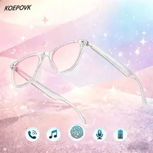 2026 Smart Bluetooth Sunglasses – Ultra-Light Wireless Audio Glasses, Long Battery Life, Answer Calls & Listen to Music, Voice Assistant Glasses, Polarized Sunglasses, UV Protection, 4 Stylish Gradient Lenses, Trendy for Outdoors & Travel