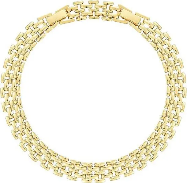 XINCY Handwoven double-layer Cuban link anklet, hip-hop wide chain, versatile for summer beach, customizable length