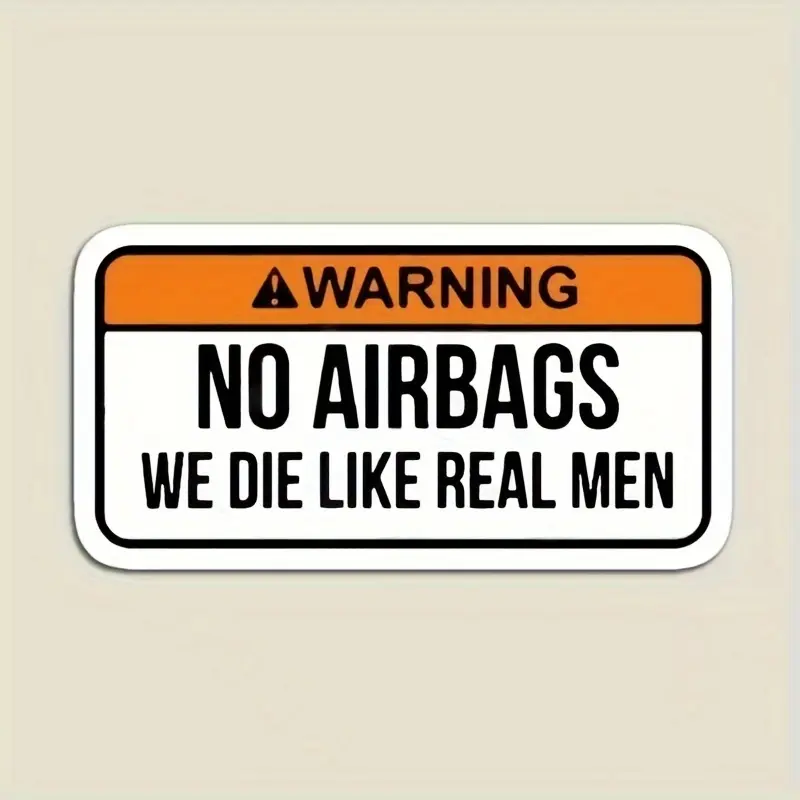 Rebel car stickers-unique no airbags design, waterproof, high-quality PVC vinyl, perfect for car enthusiasts, window bumpers,