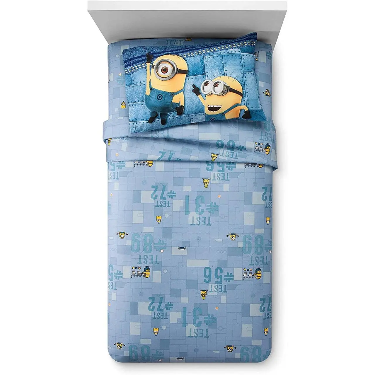 Despicable Me 3 Minions Blue 3 Pieces Twin Sheet Set