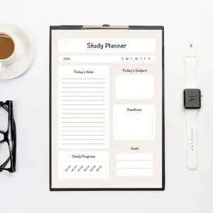 Study Planner | Subject Overview Planner | Project Schedule