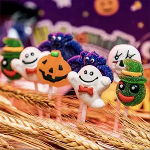 Christmas Candy Gift Box Set 4D Lollipop Marshmallows Gummies Various Mixed Candies Party Favors Creative Ghost Pumpkin Bat High Appearance Snacks For Kids Children Besties Little Friends Boyfriends And Girlfriends Gift 8.57 Oz 33 Count Spooky Treats