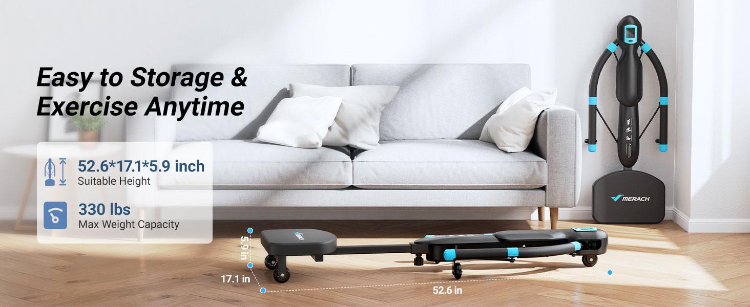 Merach Seated Ab Crunch & Core Trainer Machine, Dragonfly-Style Ab Machine with LED Display for Home Gym, Fitness Equipment for Belly & Full Core Workout, Rowing Machine, TikTokShopBlackFriday SpringStatements