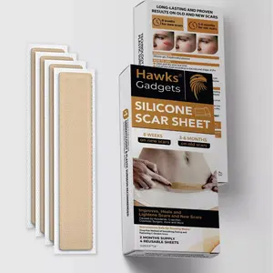 Hawks Gadgets Scar Treatment Strips Scar, Stretch Marks, and C Section Treatment Silicone Strips deep scars sheets Therapeutic c  section