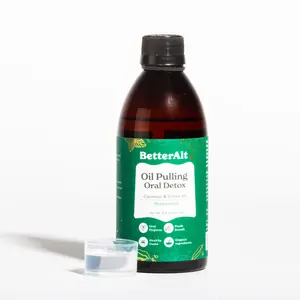 BetterAlt Oil Pulling | 6+ Essential oils | Natural Peppermint Flavor | Enamel Safe | 20 swishes - Oral Care Product