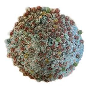 Sour or Sweet Blue Raspberry Crunch Gushers Candy- Crunchy Purple Powder- TIktok Viral Candy Trend! Fun and Delicious Snack!