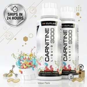 Cutler Nutrition Liquid Carnitine 3000 Value Twin Pack | Gym & Workout | Ships in 24 Hours