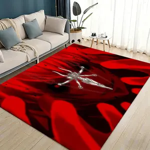 Neon Genesis E-EvangelionS Floor Mat Flannel Rugs Soft Warmth Floor Mat Thickened Non-Slip for Room Home Decor Door Mat Strong Water Absorption Upgraded Anti-Slip Backing Easy to Clean