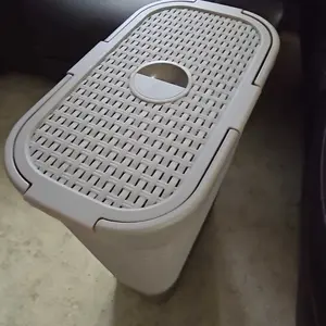 Mind Reader 40L Slim Laundry Hamper with Lid /Clothes Basket