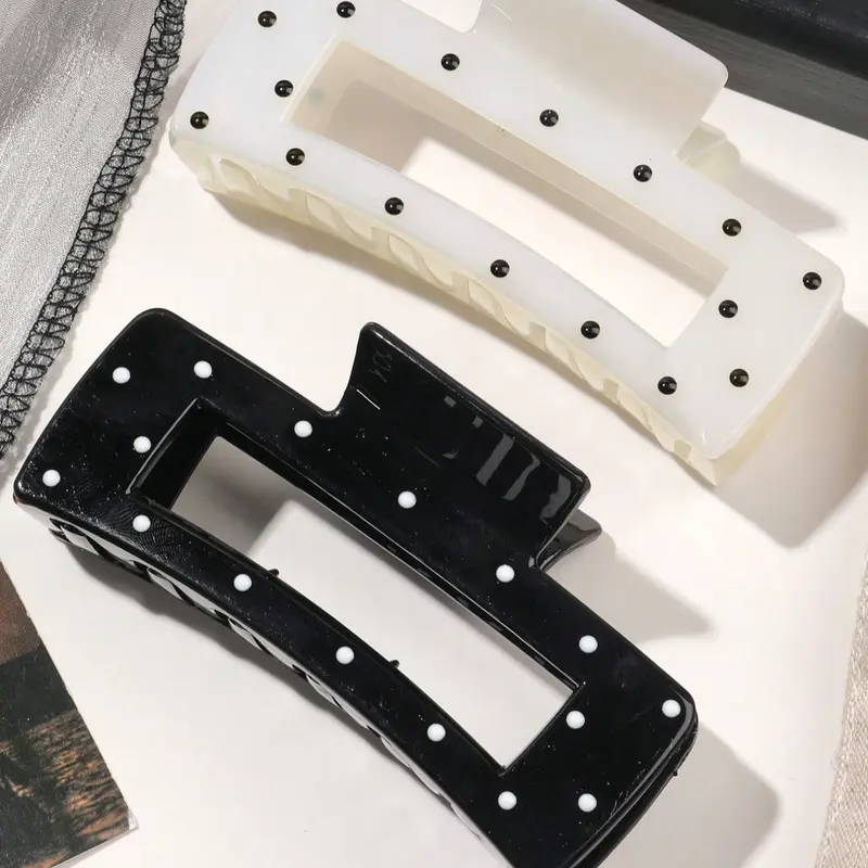 and Polka Dot Hair Clips Set, Clip In Claw, Hair Claws Set, Stylish Hairstyle Accessory for Women, Perfect for Daily Wear & Special Occasions, Super Cute Clips, Clip Design