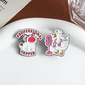 Spring New Brooch - 2 PCS yapper series badge pin, fashionable brooch, suitable for decoration on backpacks and clothing, exquisite gift, perfect for giving gifts