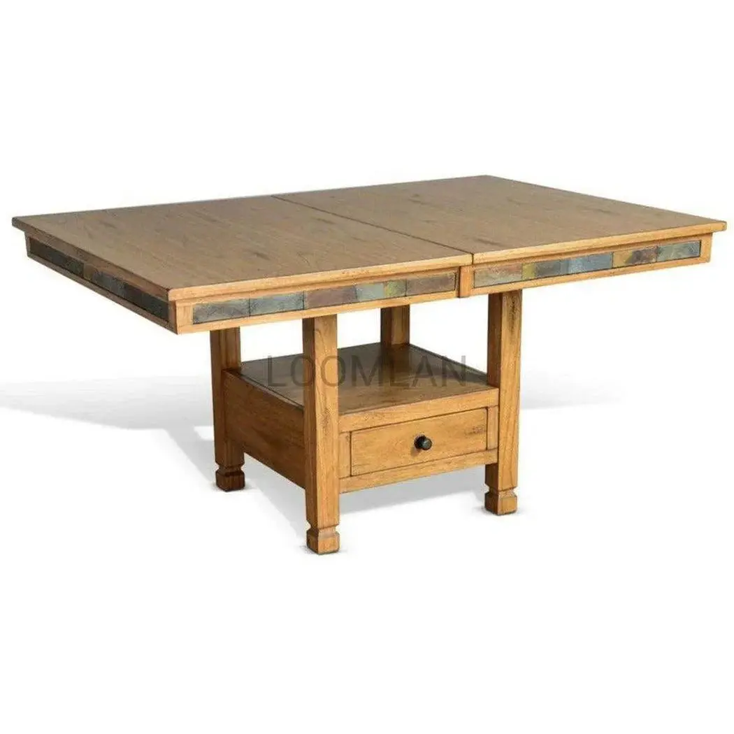 72" Adjustable Height Extendable Dining Table