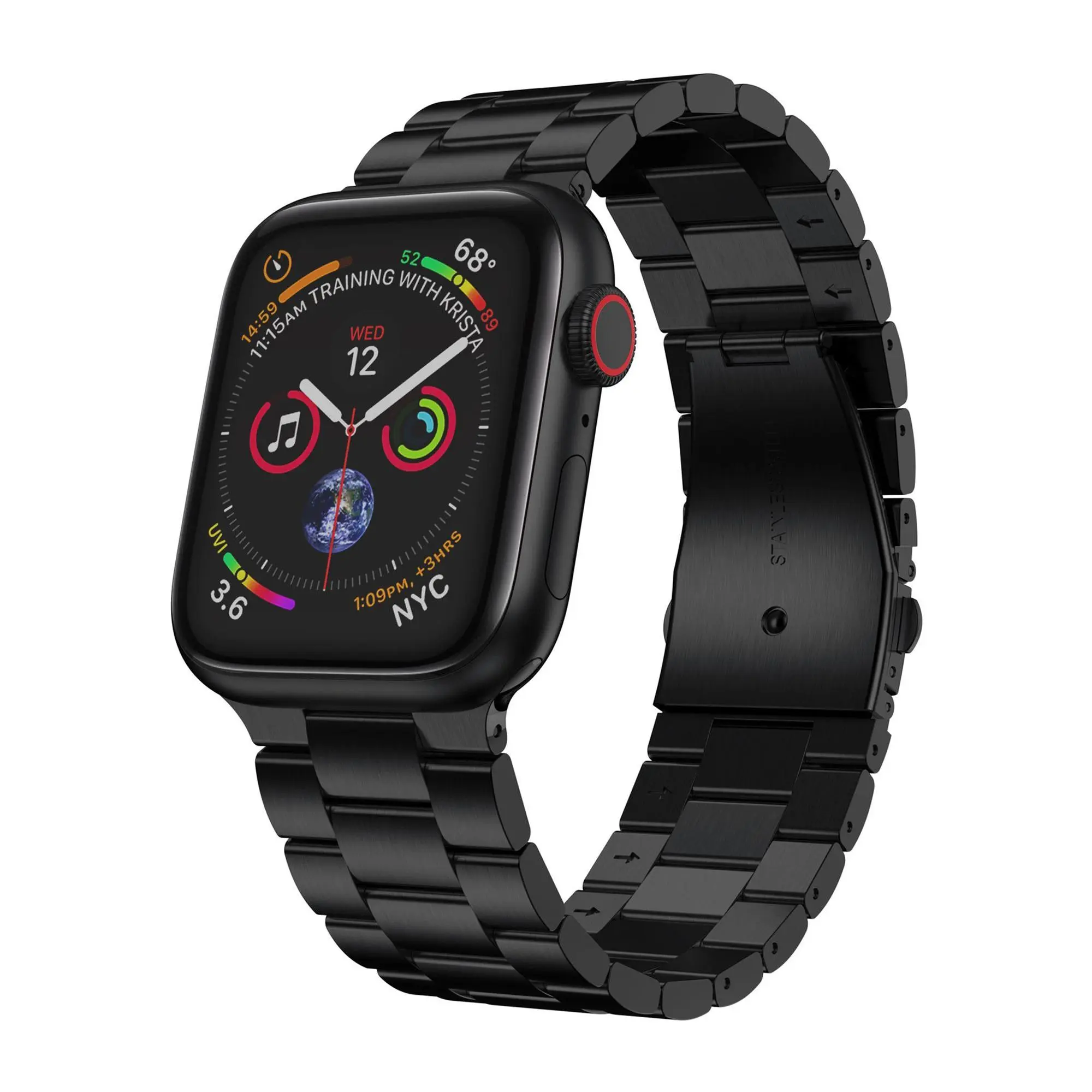 WorryFree Gadgets Apple Watch 45mm Stainless Steel Metal Band WorryFree Gadgets Apple Watch 45mm Stainless Steel Metal Band