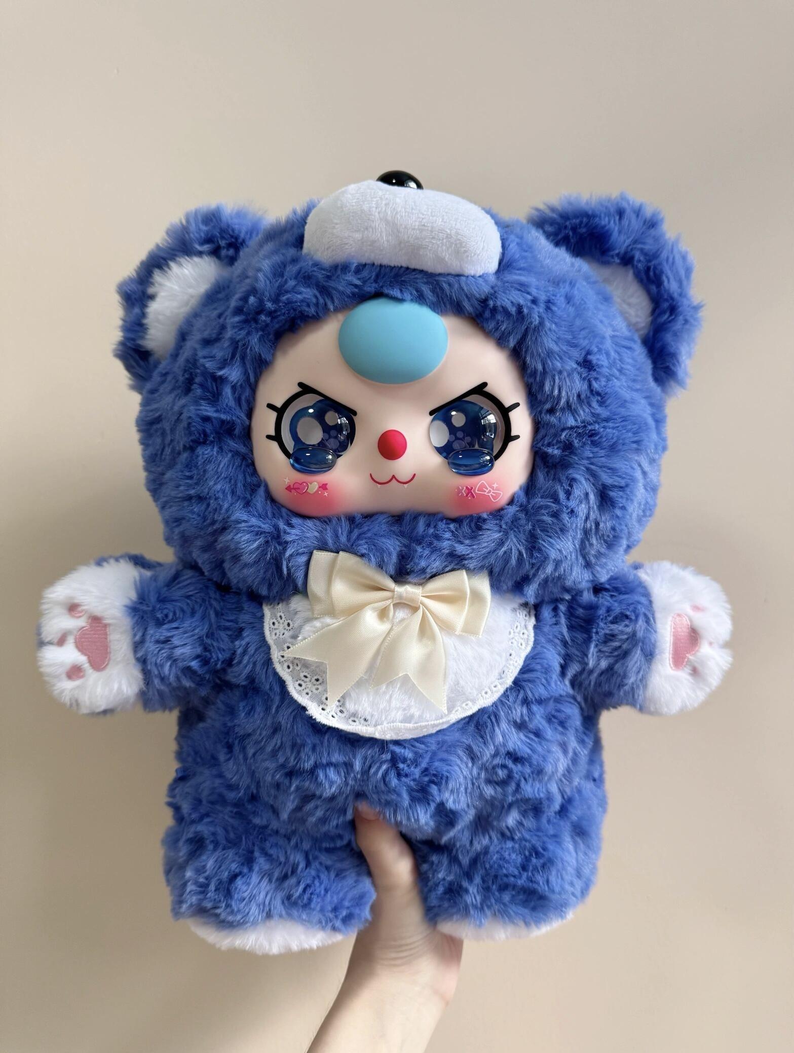 Baby Three-Sugar baby 400% V4 Plush toy doll ，Stuffed Anima，Backpack or clothing decoration，Soft Furry Collectibles，Stuffed Animal，Bunny Plush Dolls