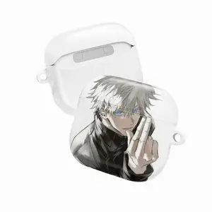 Gojo Satoru AirPods Pro Case, Jujutsu Kaisen AirPod Case, Anime AirPods Cover, Cute AirPods Pro 2 Case, Gojo Anime Accessories, Shockproof Silicone AirPods Case, Manga AirPods Case, Protective AirPods Cover for JJK Fans