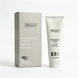 Blynor Cosmetic Hair Removal Cream (120ml) - Gentle, Non-Irritating, Painless, Moisturizing with Aloe Vera Extract for Armpit, Legs (All Skin Types, Single Item)